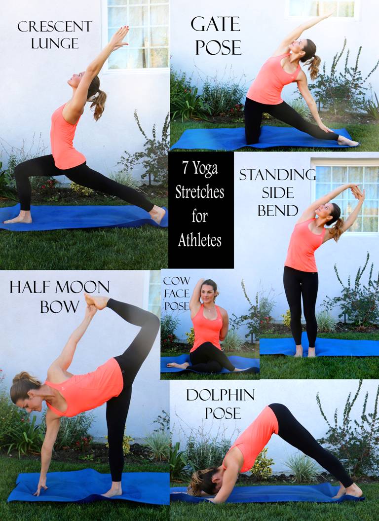 Yoga Pose: Crescent Lunge with Triceps Stretch