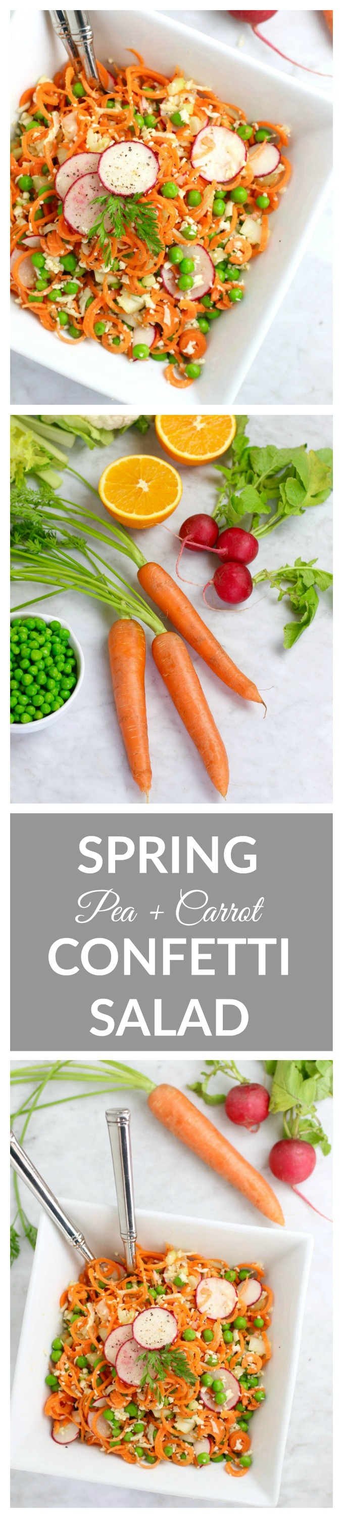Spring Carrot + Pea Salad