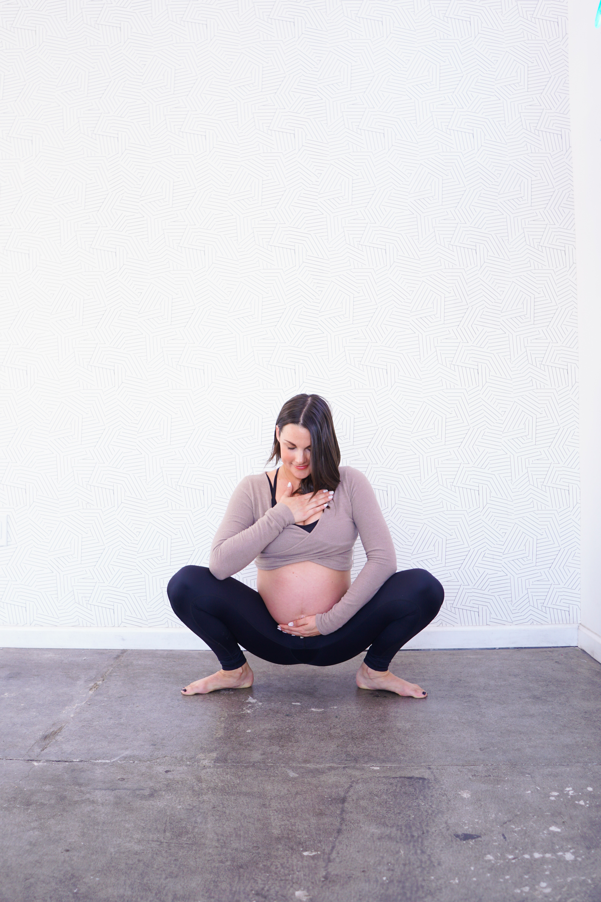 How to Do Prenatal Yoga Squatting Pose